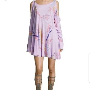 Free People Cold Shoulder Lilac Dress